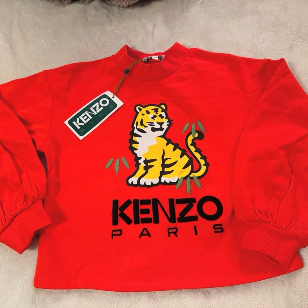 Kenzo Kids Red Tiger Sweatshirt